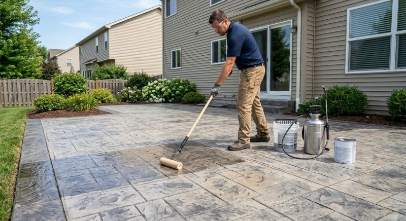 Porch Concrete Sealing in Puyallup, WA