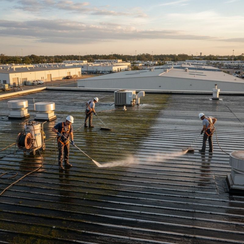 Roof Moss Cleaning Service